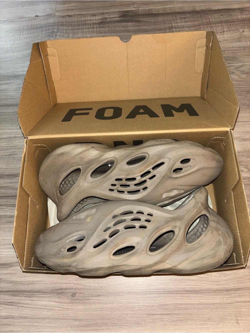 Yeezy Foam Runners in Taupe Brown